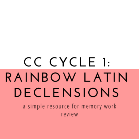 Rainbow Latin Declensions