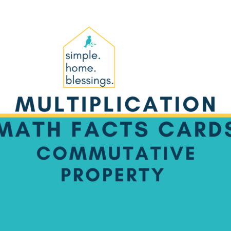 Commutative Property Math Flash Cards (Multiplication)