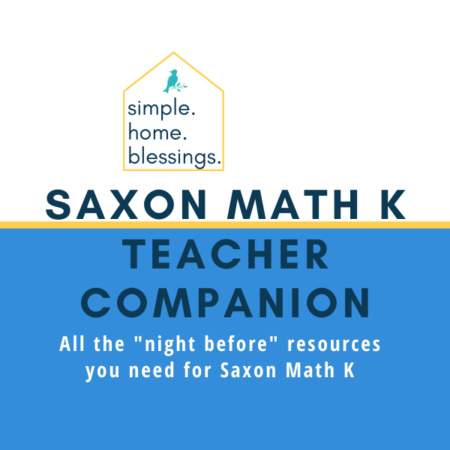 Saxon Math K Teacher Companion