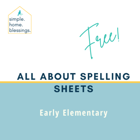 Early Elementary Spelling Sheets