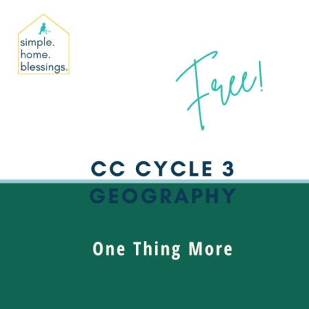 CC Cycle 3 Geography – One Thing More