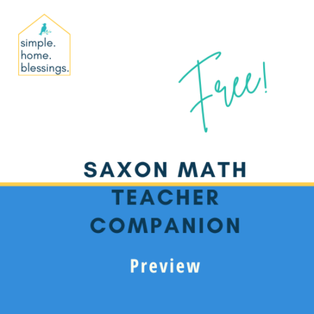 Saxon Math 1 Teachers Companion – Sample